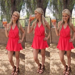 Coral Romper